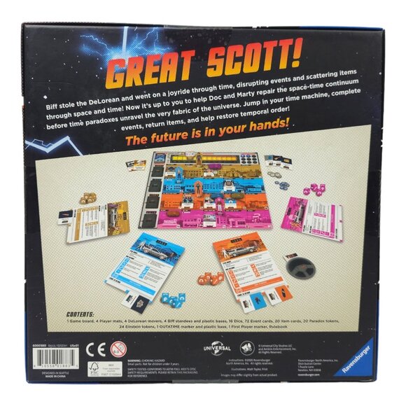 Back To The Future Dice Through Time Board Game Ravensburger 2020 NEW Sealed - Picture 2 of 12